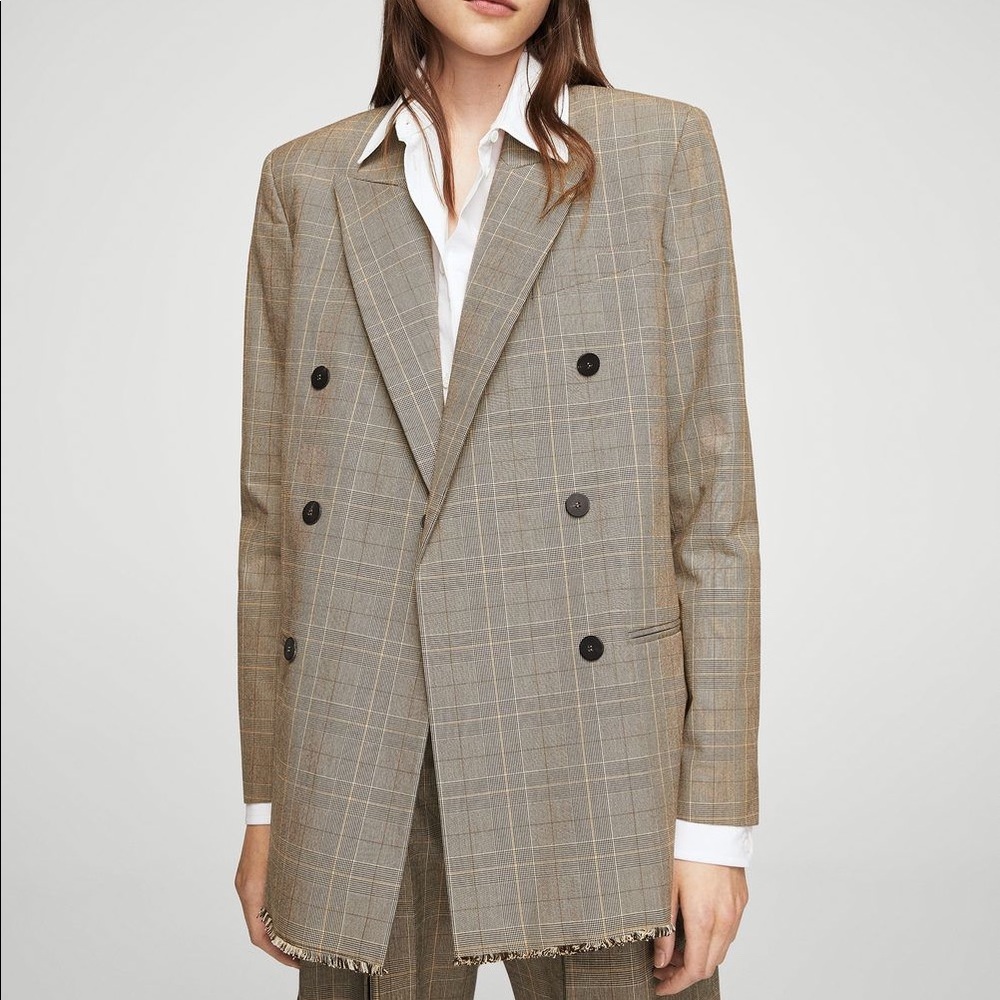 Mango | Check Boyfriend Blazer
